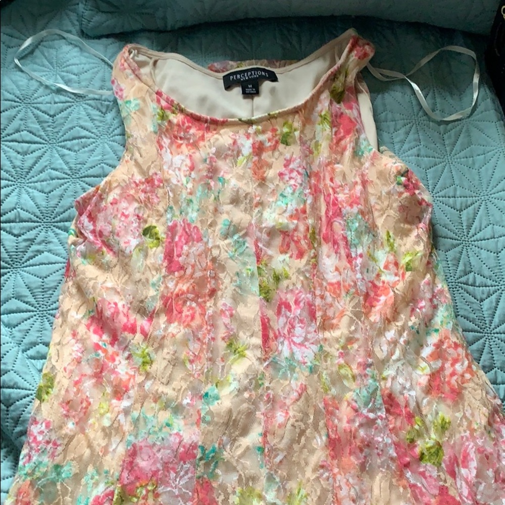 Long Floral Pink Dress